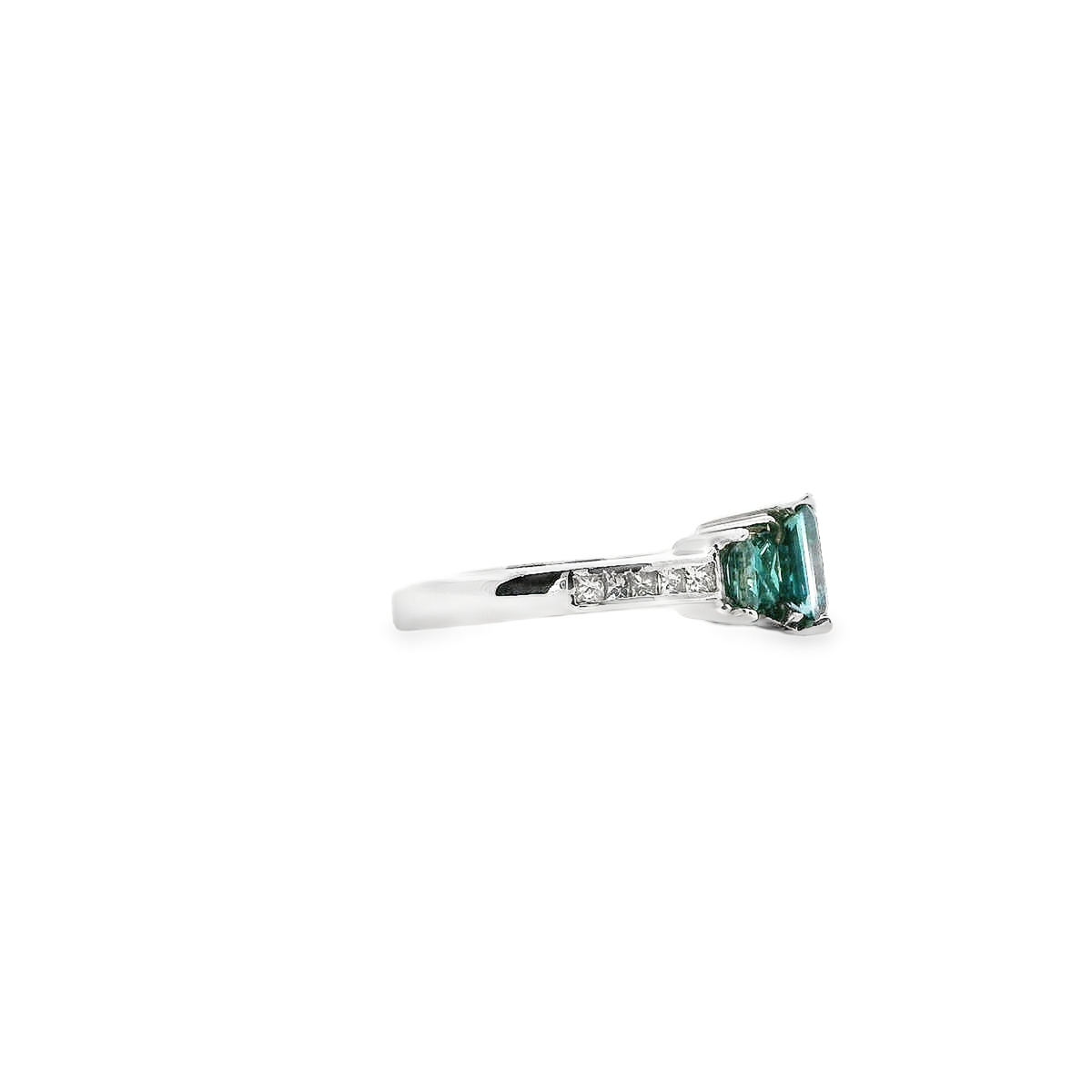 14K BLUE DIA RING 3.00CTW 82995