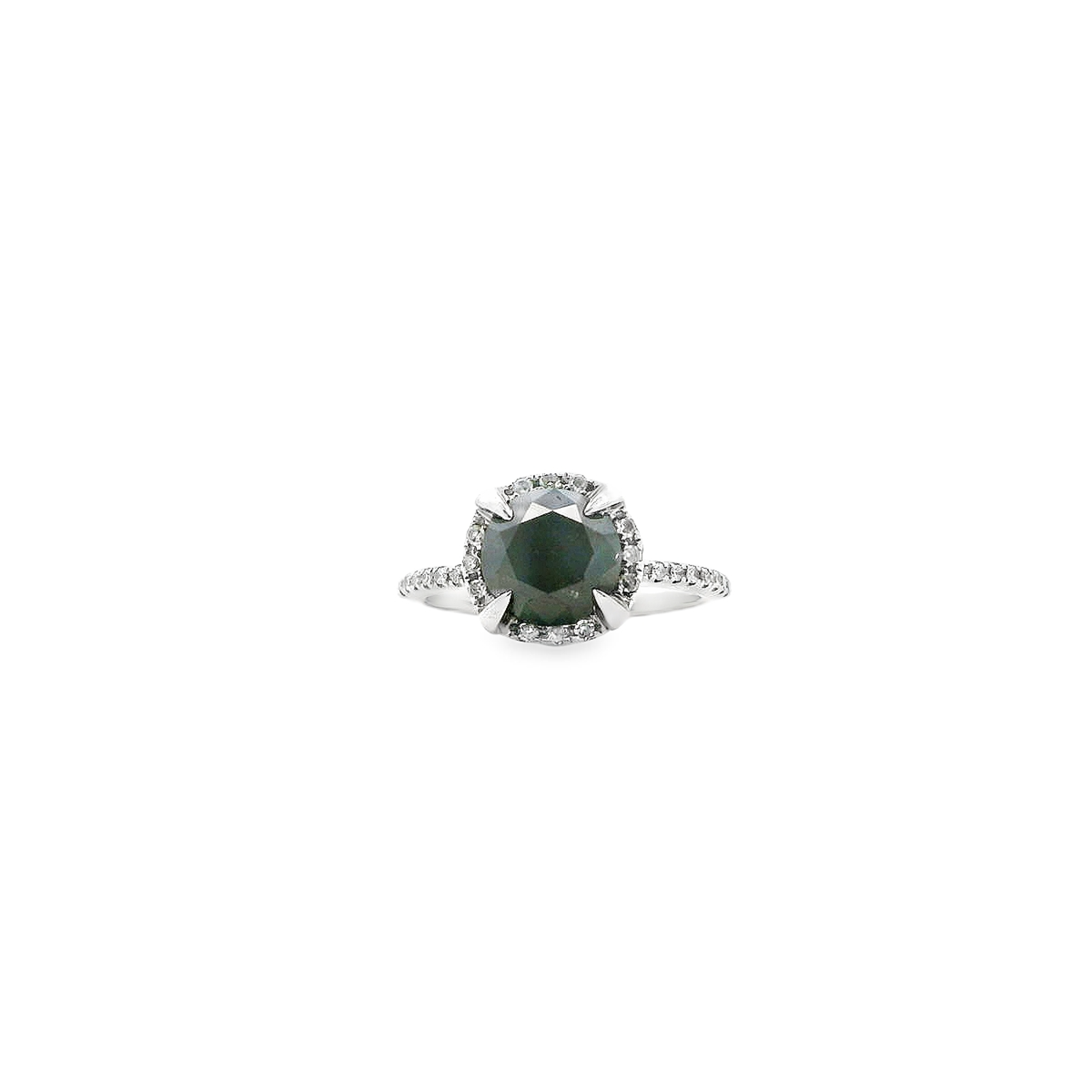 10K BLACK DIA RING 1.00CTW 82500