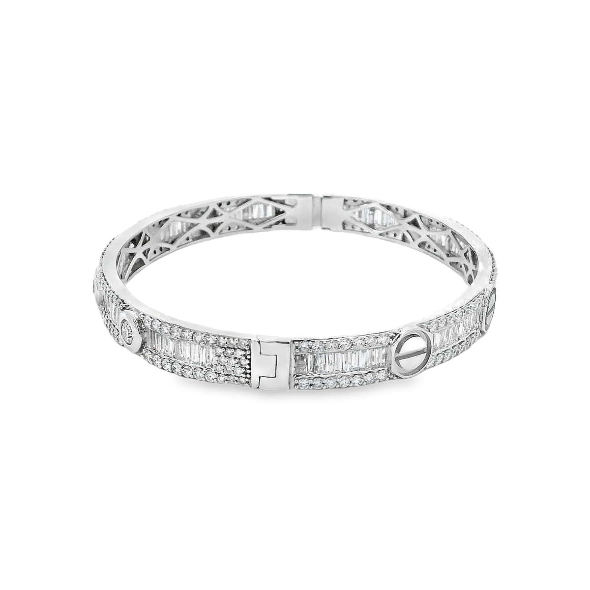 18K DIA BANGLE 9.00CTW 826680 VS/G