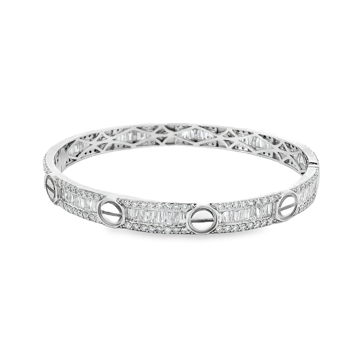 18K DIA BANGLE 9.00CTW 826680 VS/G