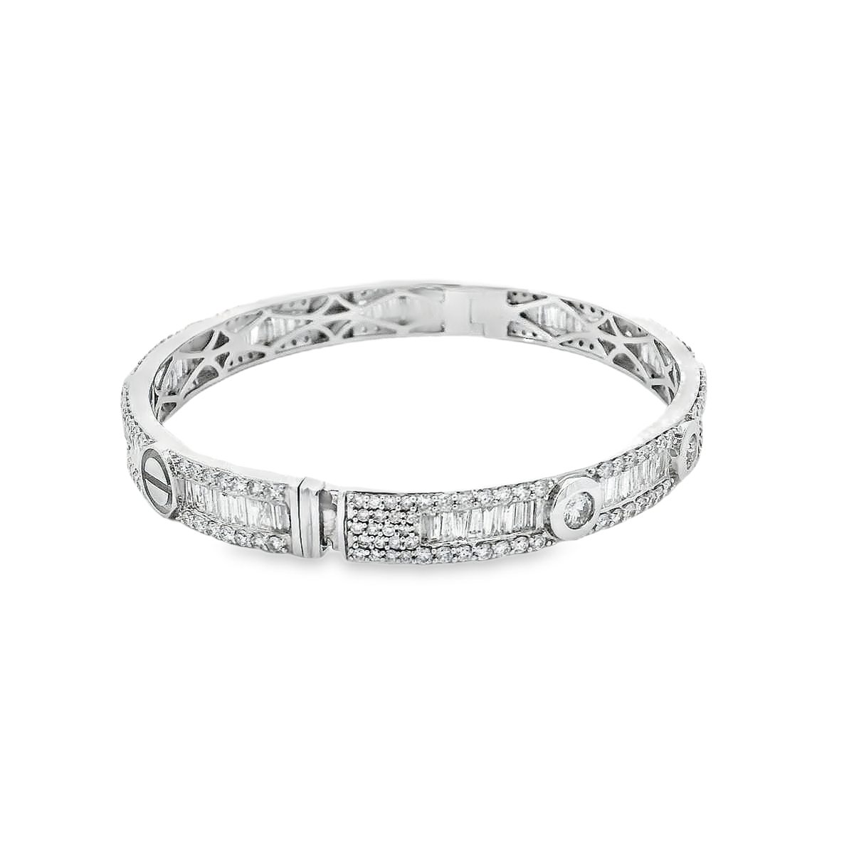 18K DIA BANGLE 9.00CTW 826680 VS/G