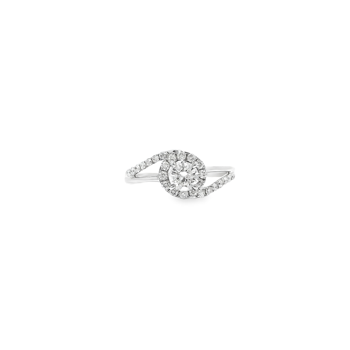 14K DIA RING 1.00CTW/ . 040CTR VS1/H 82735