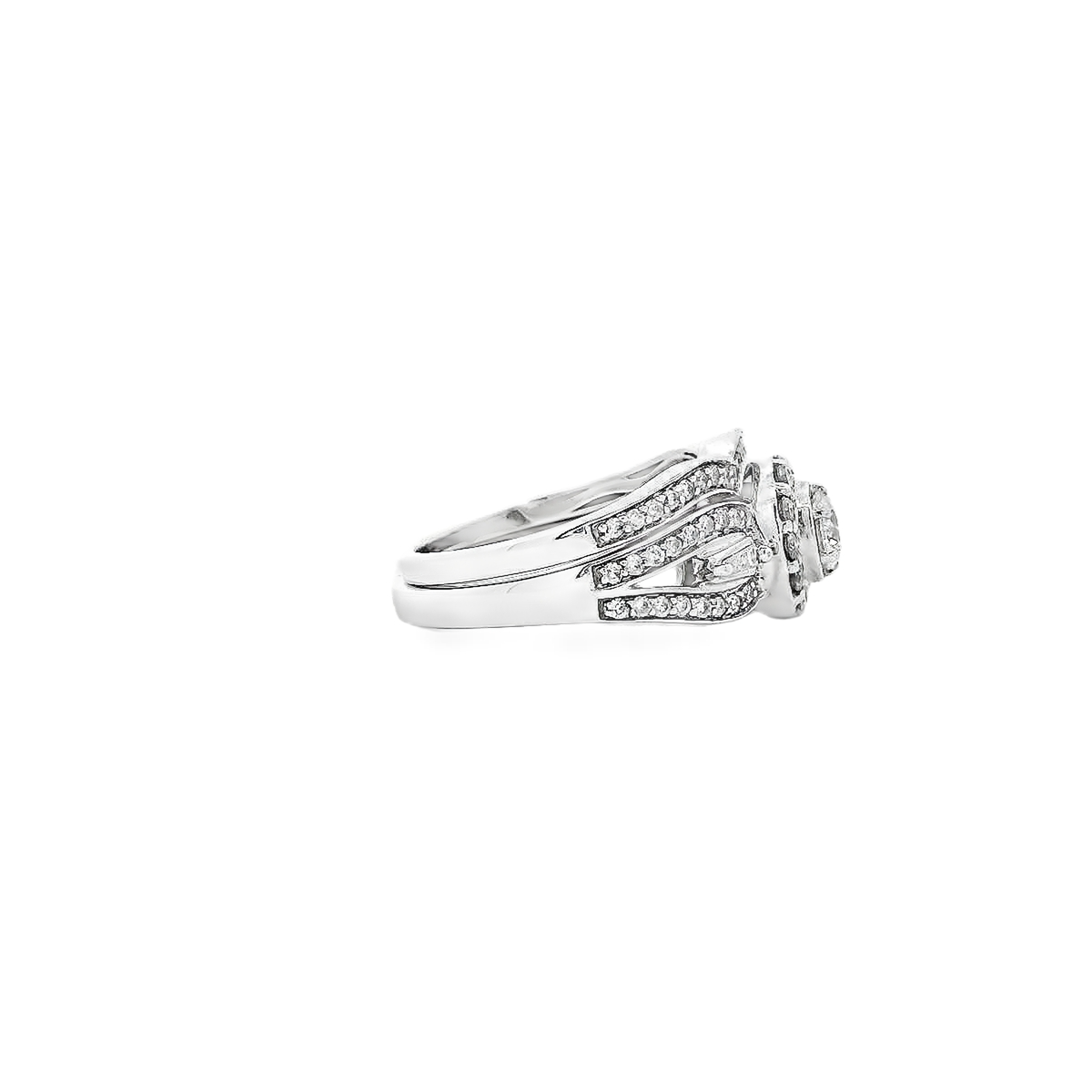14K DIA RING SET 1.20CTW 821175 2PC