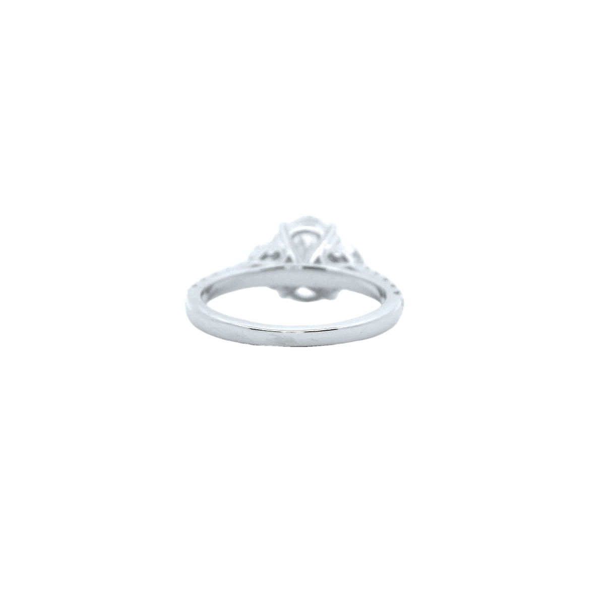 14K WG 3.00CT RD/OVAL/HM DIA LDS RINGS SI OVAL - 2CT **LCD**