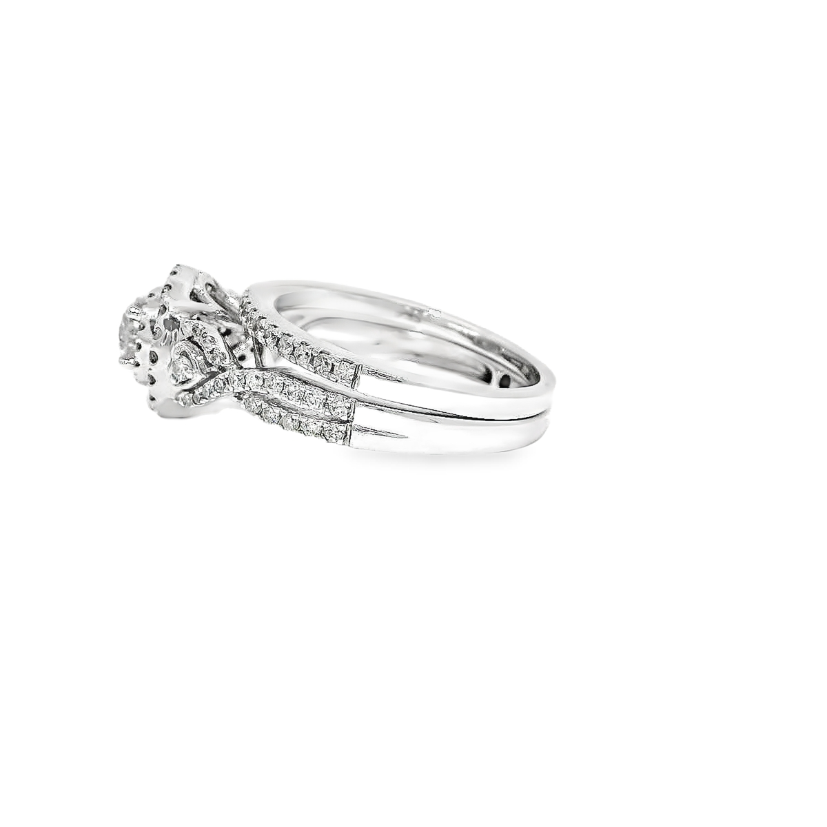 10K DIA RING SET 1.40CTW 82600 2PC