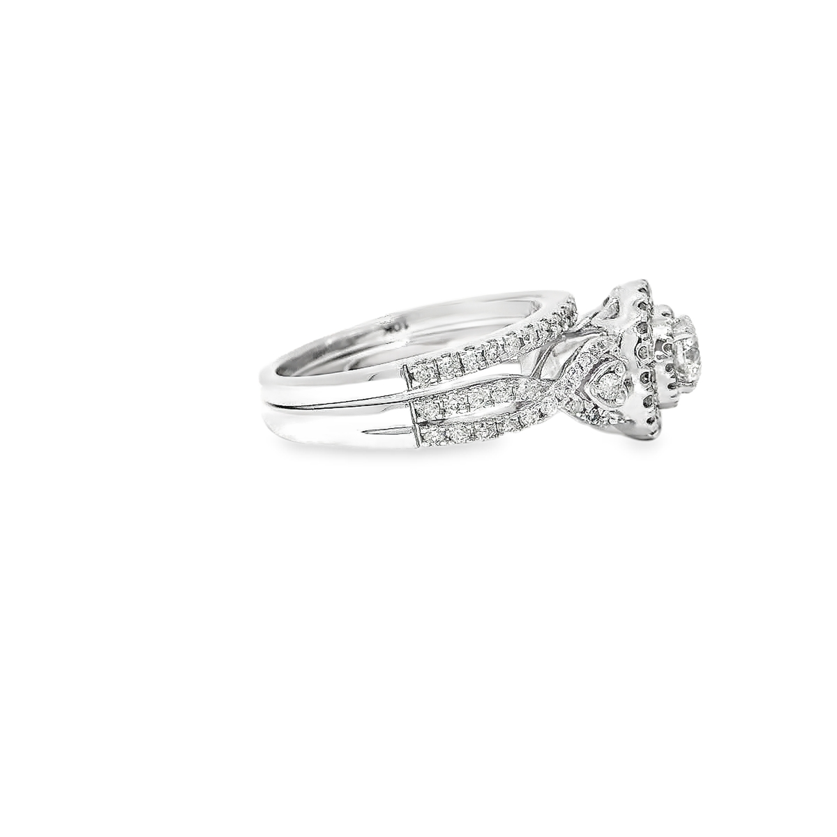 10K DIA RING SET 1.40CTW 82600 2PC