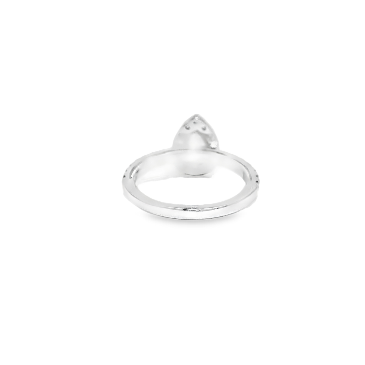 14K WG LDS 1/2CTR 1CTW PEAR NAT DIA ENG SZ 6