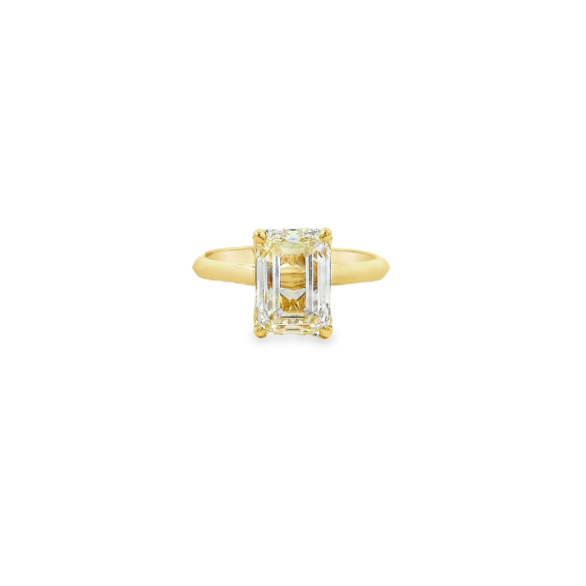 14K YG 3.00CT EM DIA LDS RINGS VS/SI **LCD/SPL**