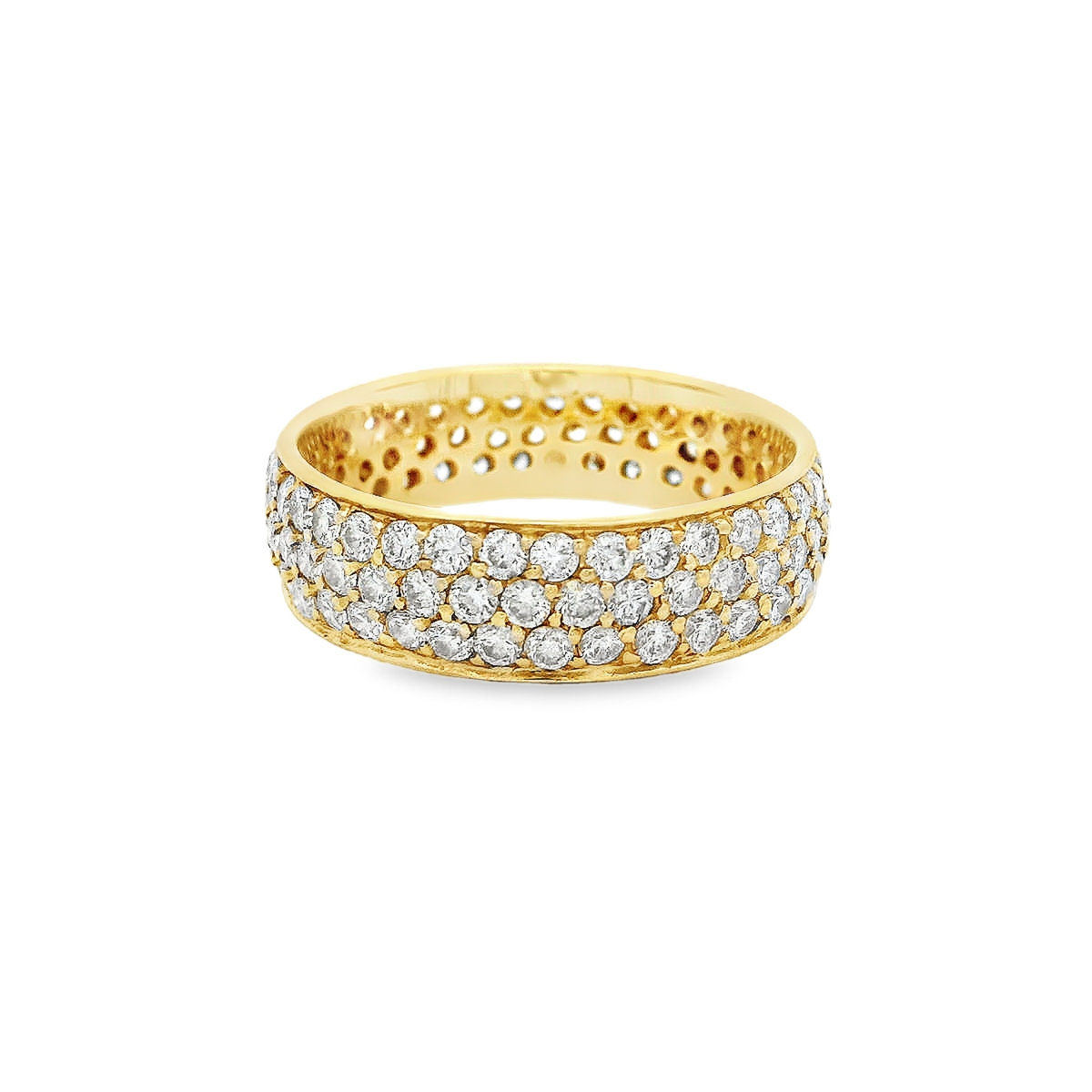 14K 6MM BAND 3.00CTW ETERNITY VS DIAMONDS