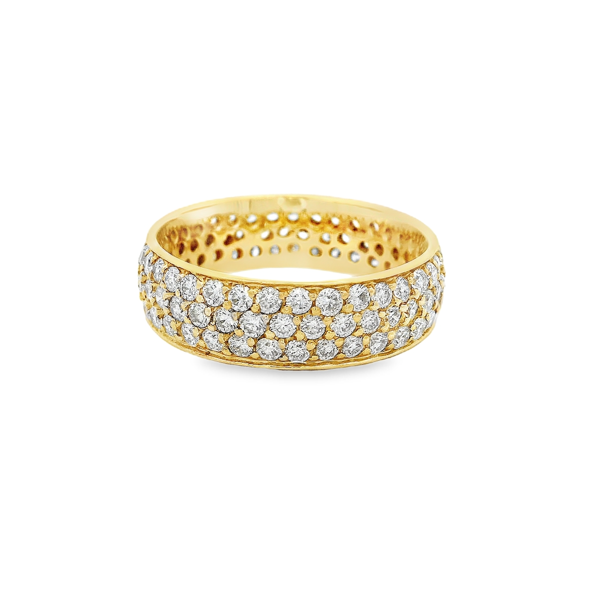 14K 6MM BAND 3.00CTW ETERNITY VS DIAMONDS