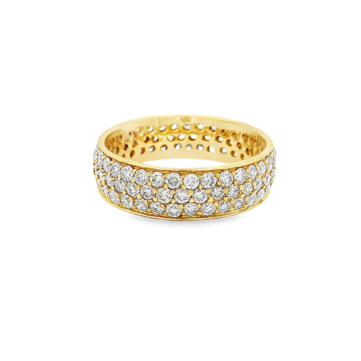 14K 6MM BAND 3.00CTW ETERNITY VS DIAMONDS