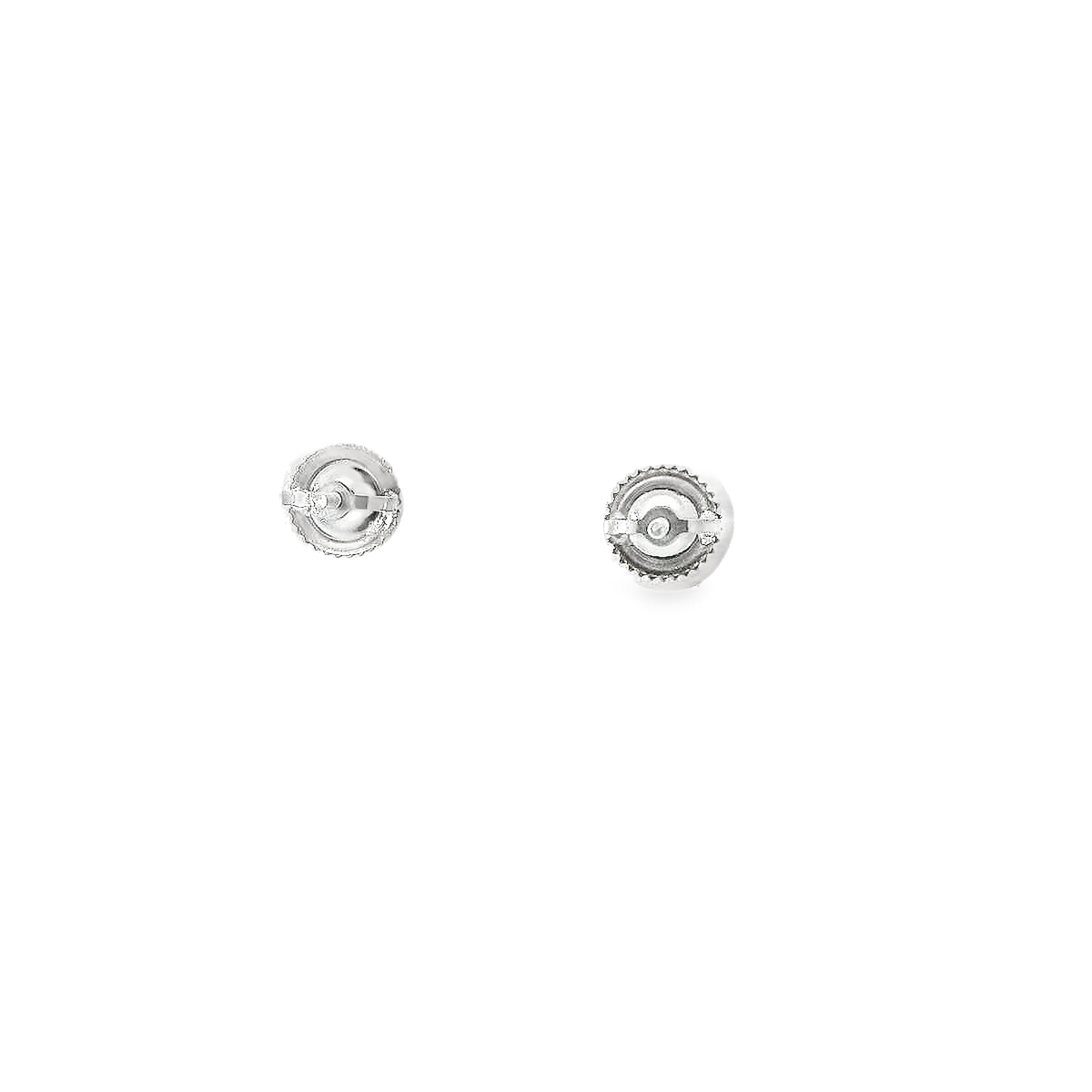 14KT WG 5/8CTW DIAMOND CLUSTER EARRINGS