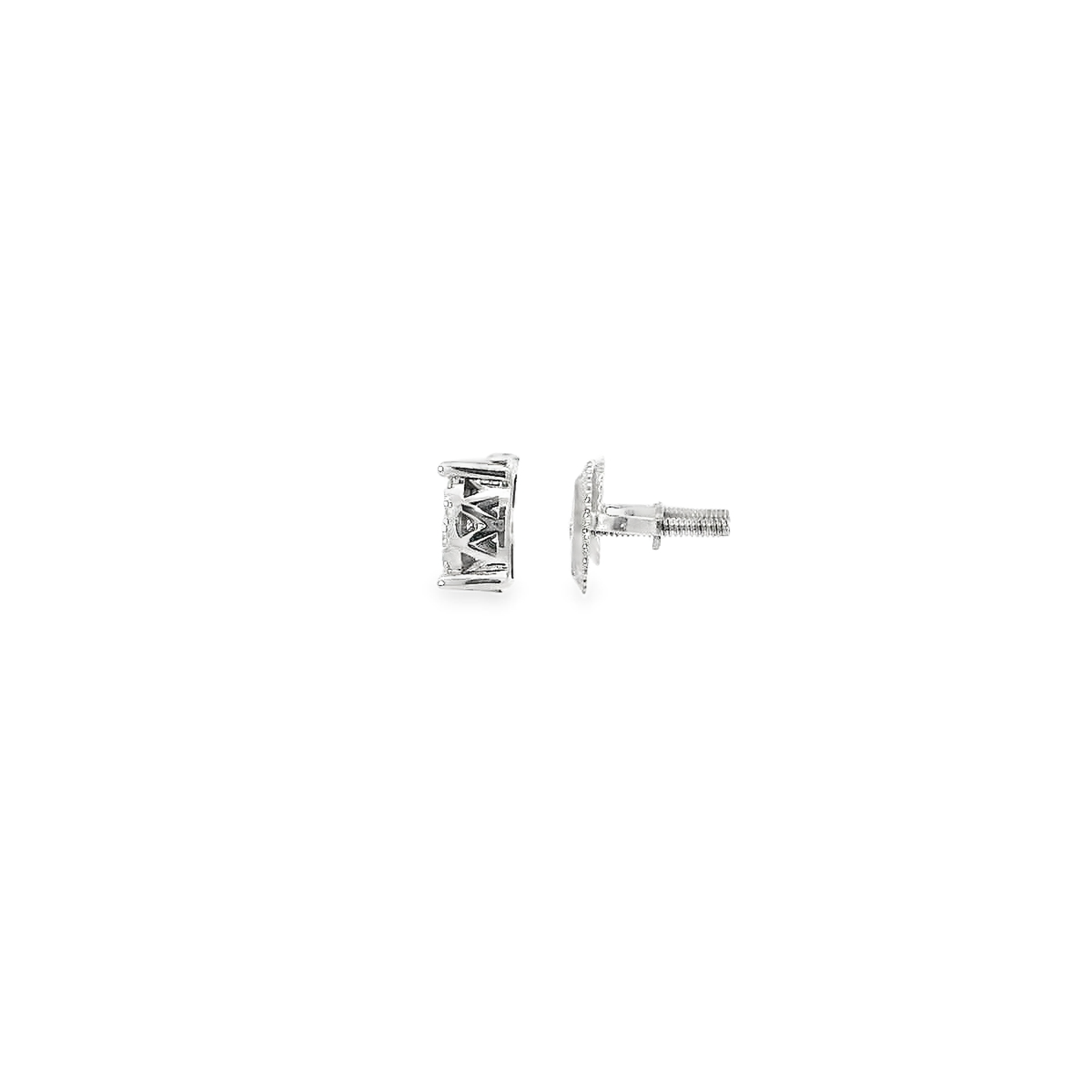 10KT WG 1/4CTW DIA CLUSTER EARRING 113152