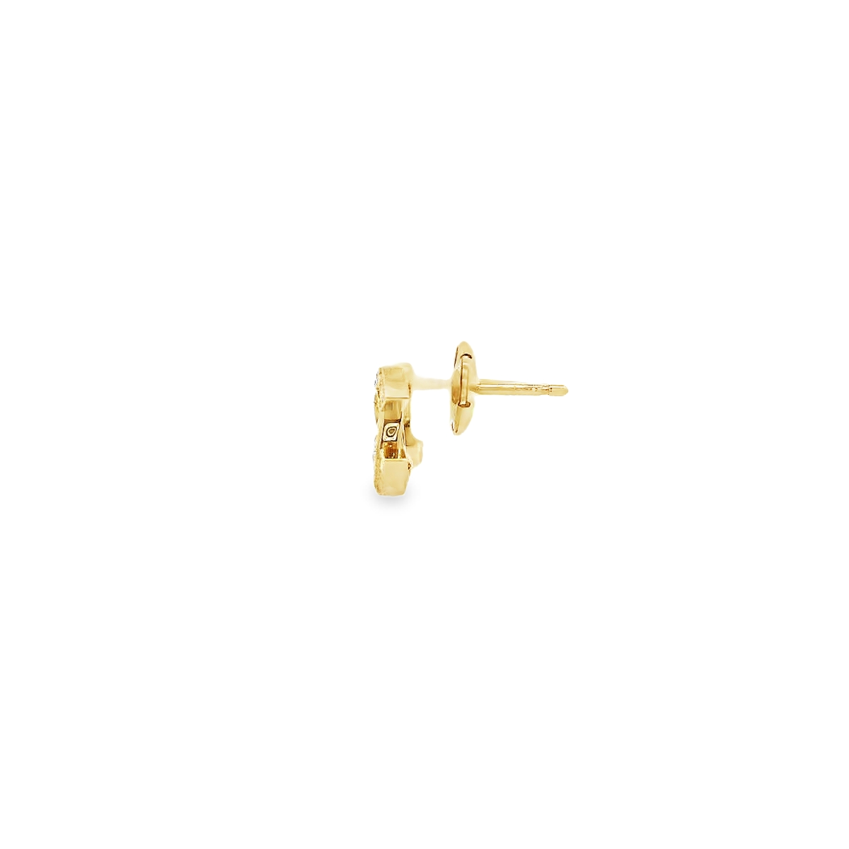18K DIAMOND CHANNEL EARRINGS