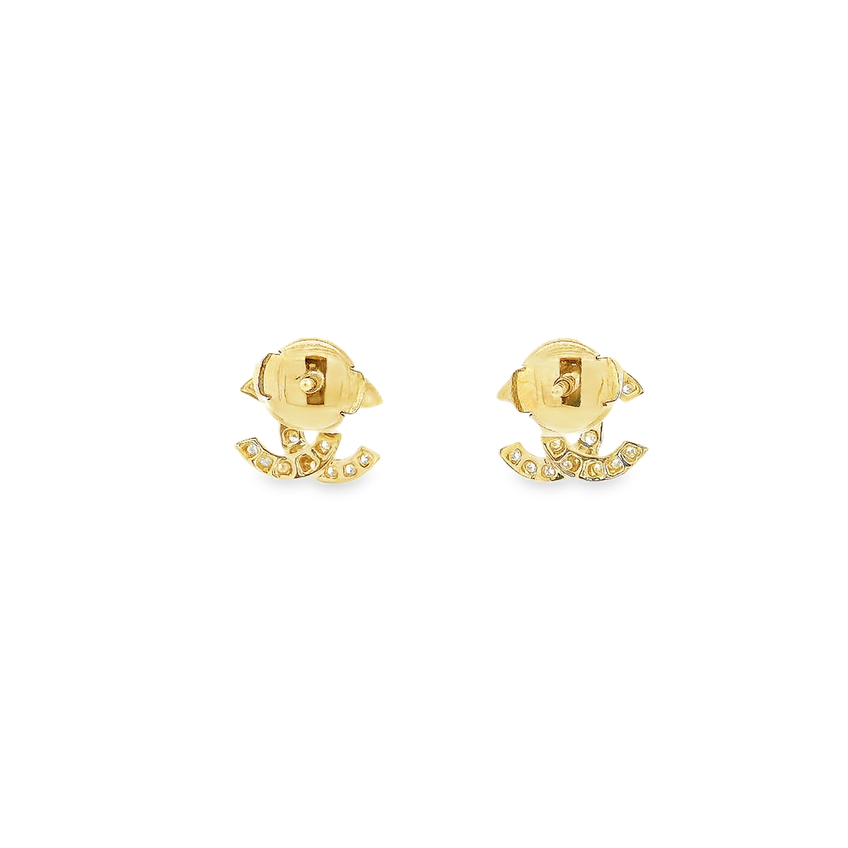 18K DIAMOND CHANNEL EARRINGS