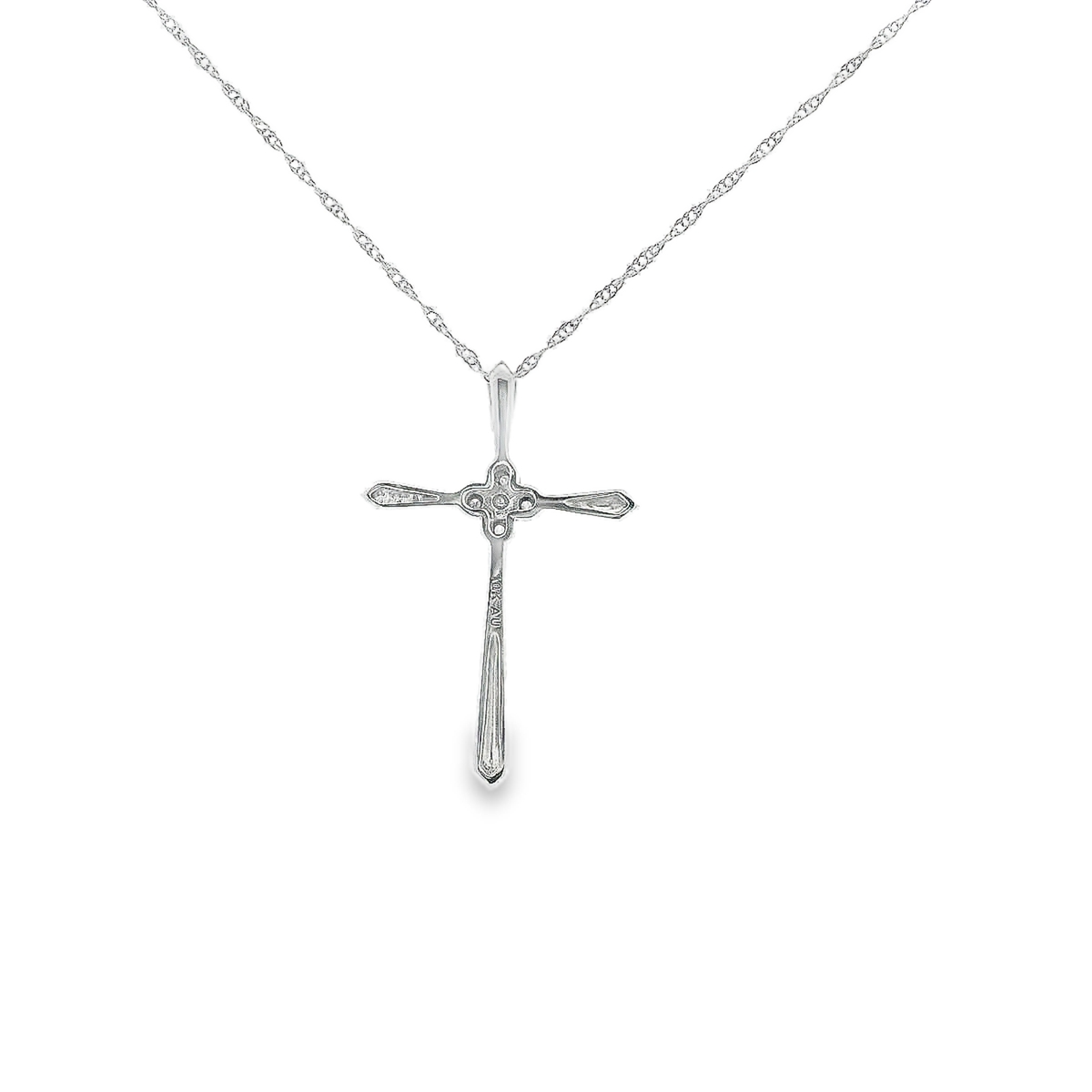 10K DIA CROSS 82100 0.10-0.25CTW (Pendant+Necklace)
