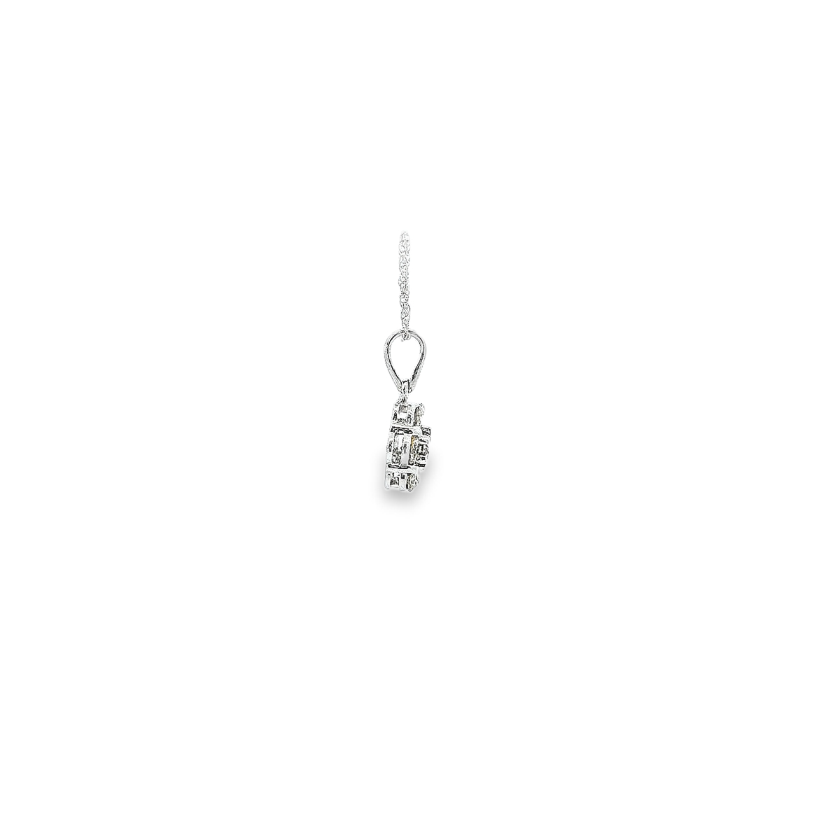 14K 0.75CTW DIA FLOWER PENDANT WG 82350 (Pendant)