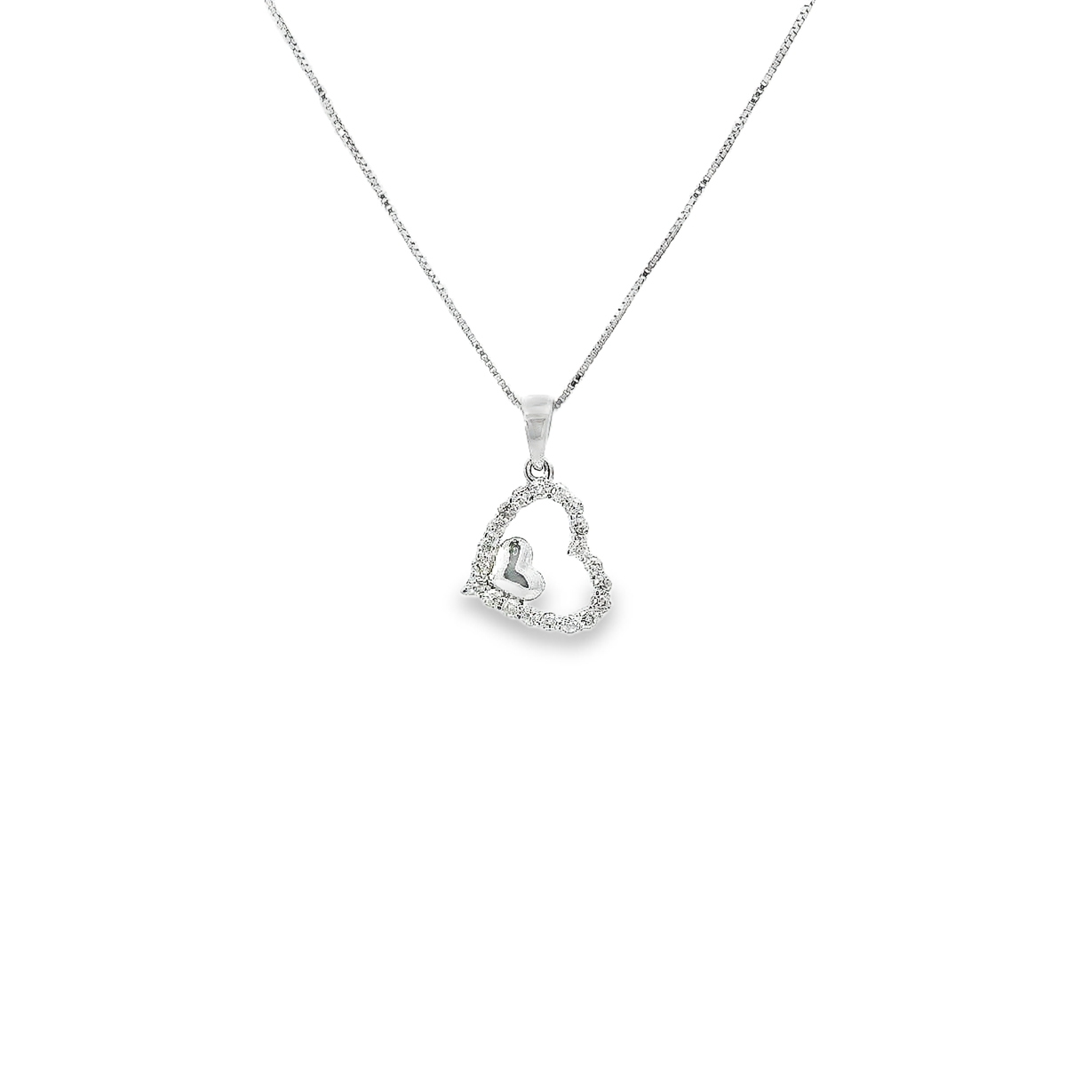 10K DIAMOND HEART 0.35CTW 82200 (Pendant+Necklace)