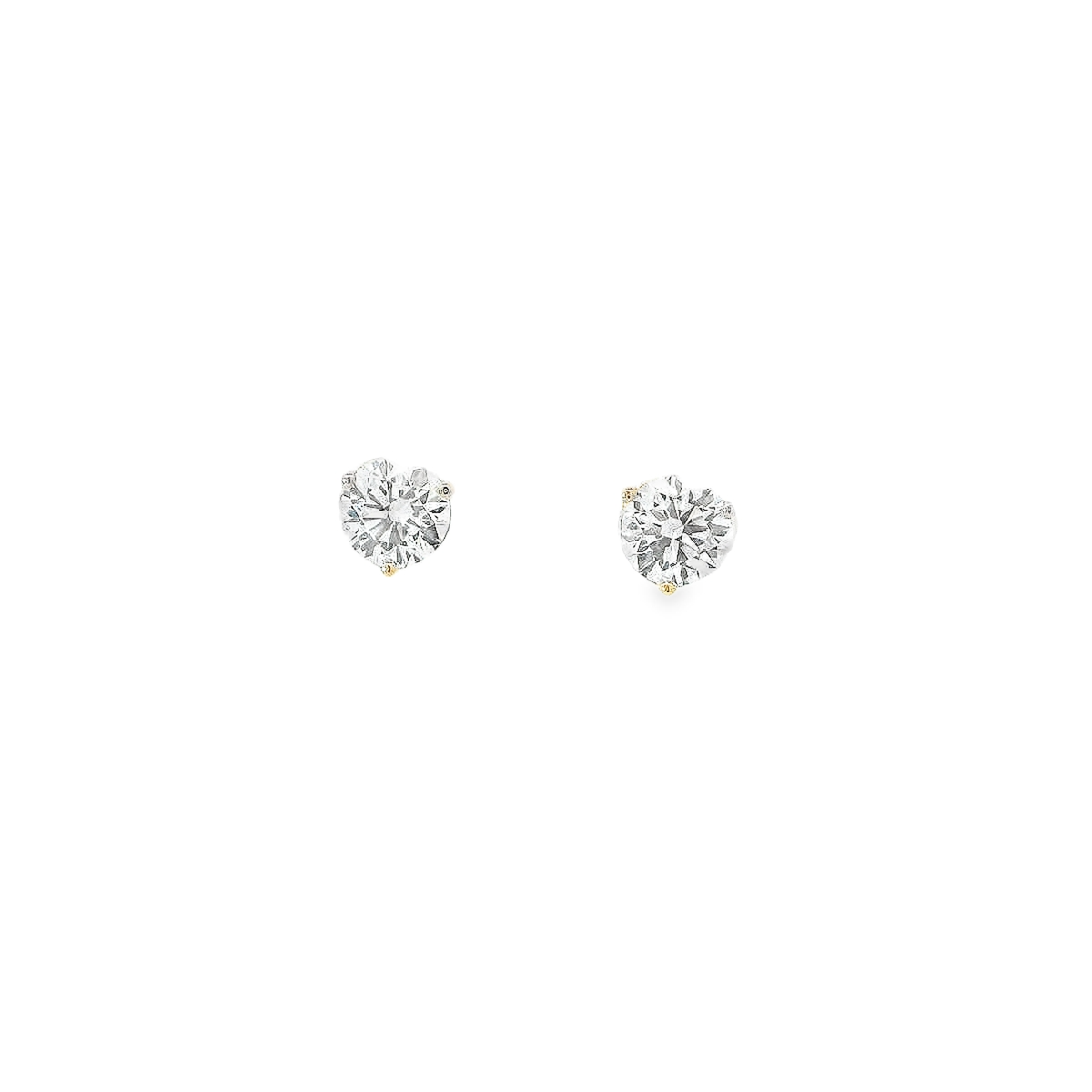 14K YG 2.00CT RD DIA STUDDS VS/SI **LCD/SPL**