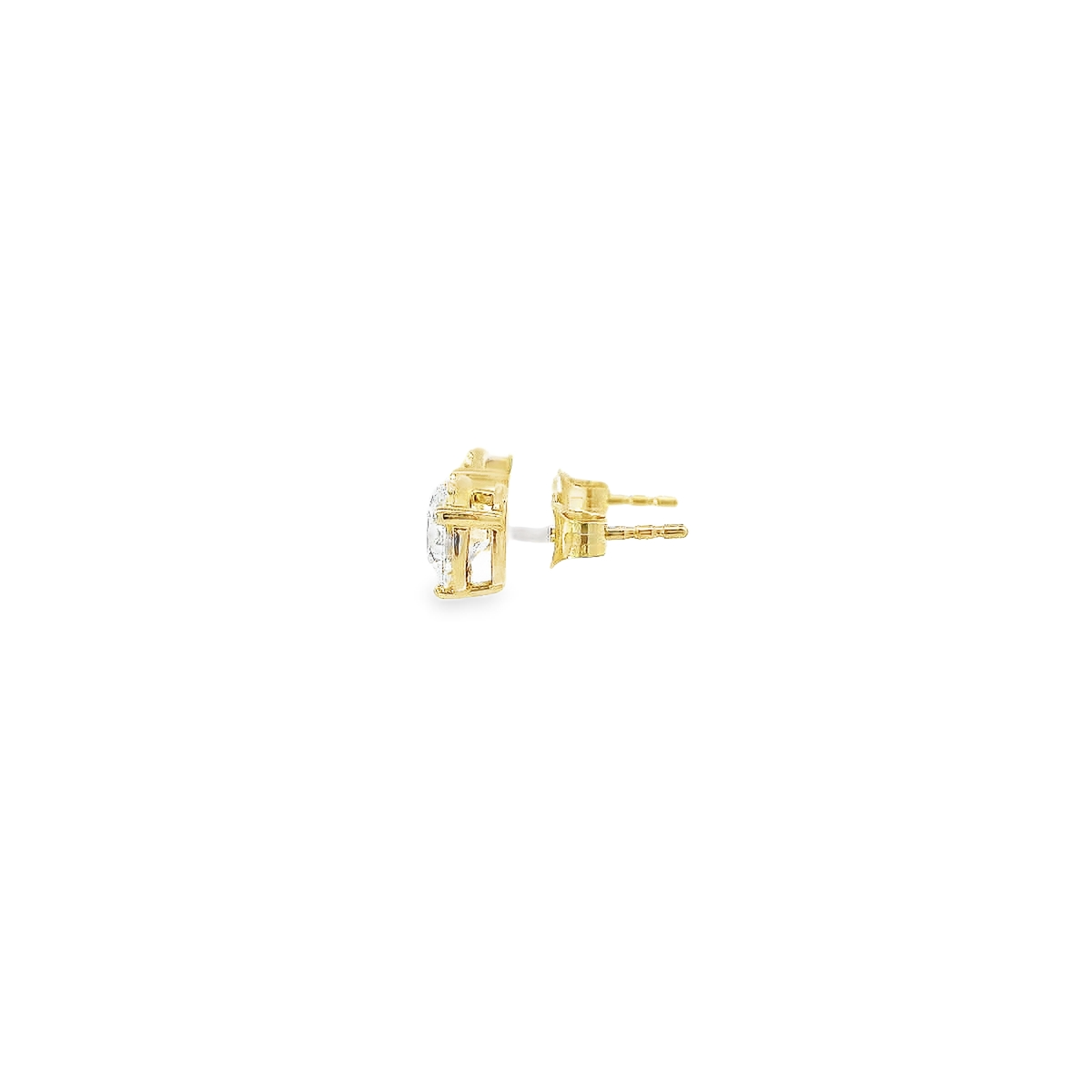 14K YG 2.00CT RD DIA STUDDS VS/SI **LCD/SPL**