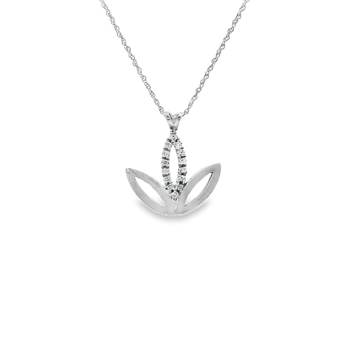 14K DIAMOND ADDIDAS SING O.15CTW 82150 (Pendant+Necklace)