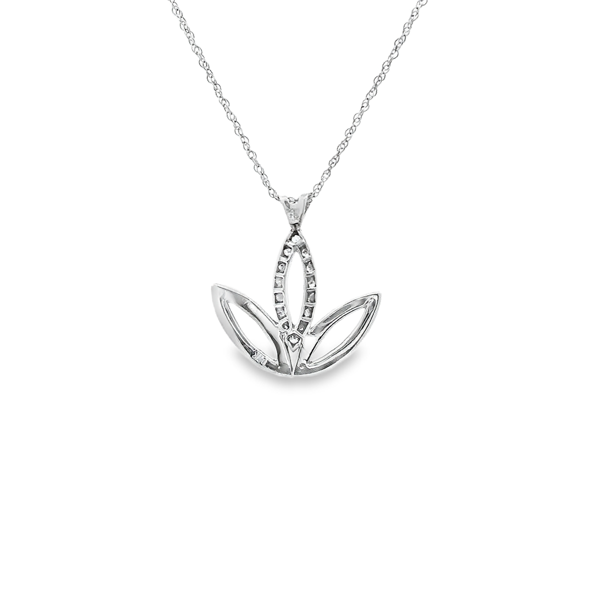 14K DIAMOND ADDIDAS SING O.15CTW 82150 (Pendant+Necklace)