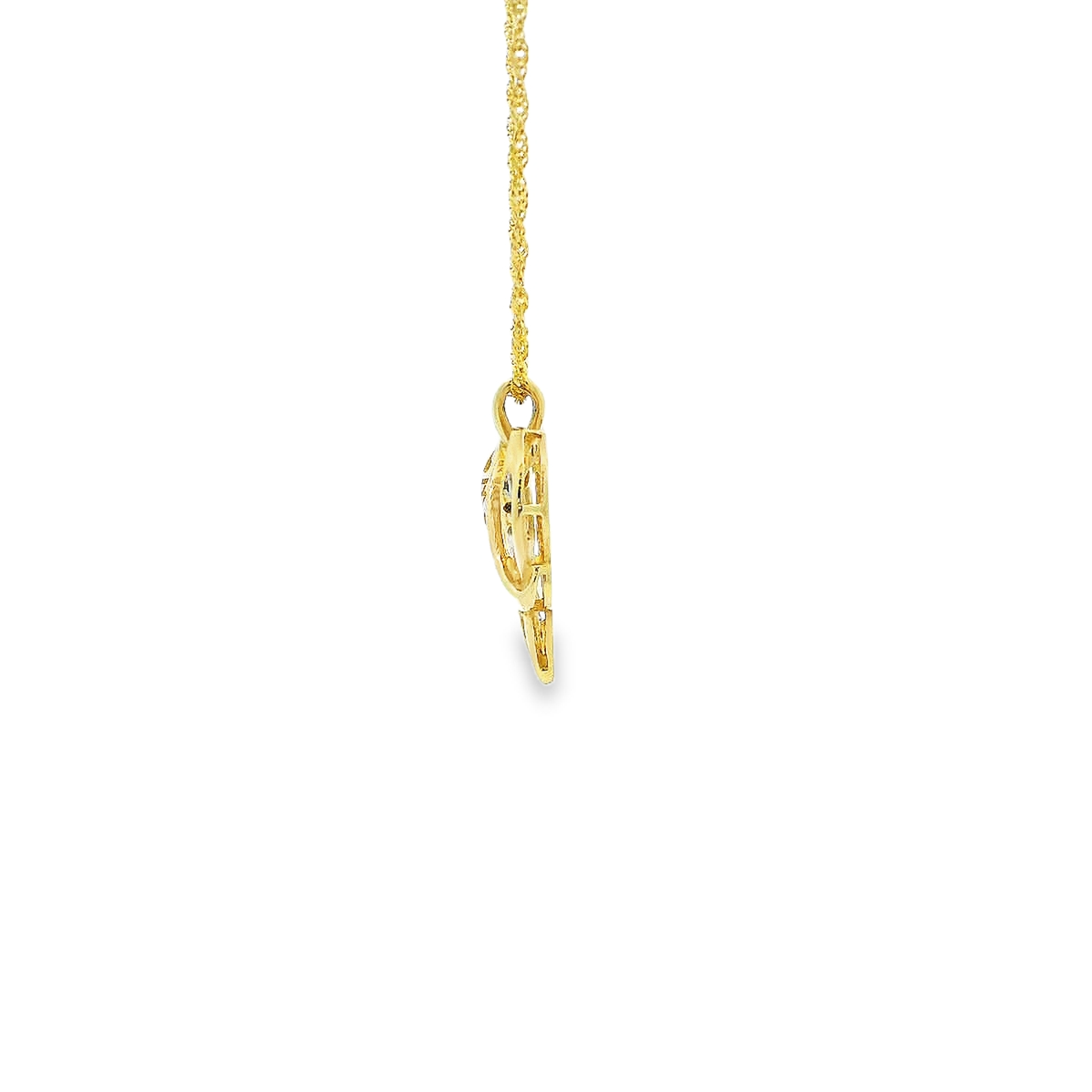 10K HEART DIAMOND PENDANT 0.20CTW 82120 (Pendant+Necklace)
