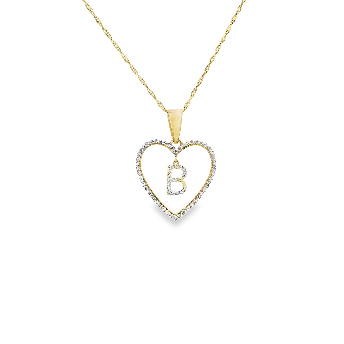 10K HEART DIAMOND PENDANT 0.20CTW 82120 (Pendant)