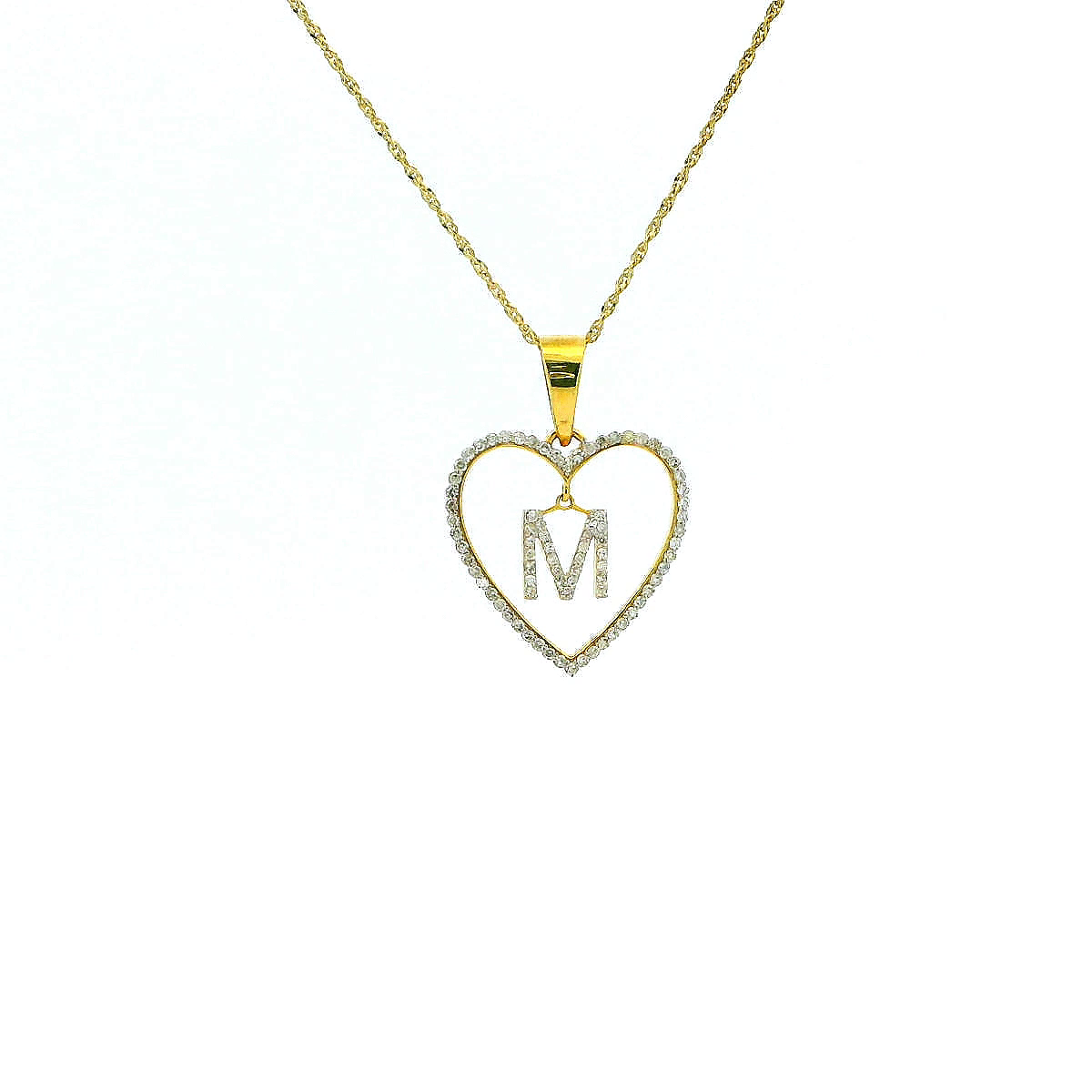10K HEART DIAMOND PENDANT 0.20CTW 82120 (Pendant)