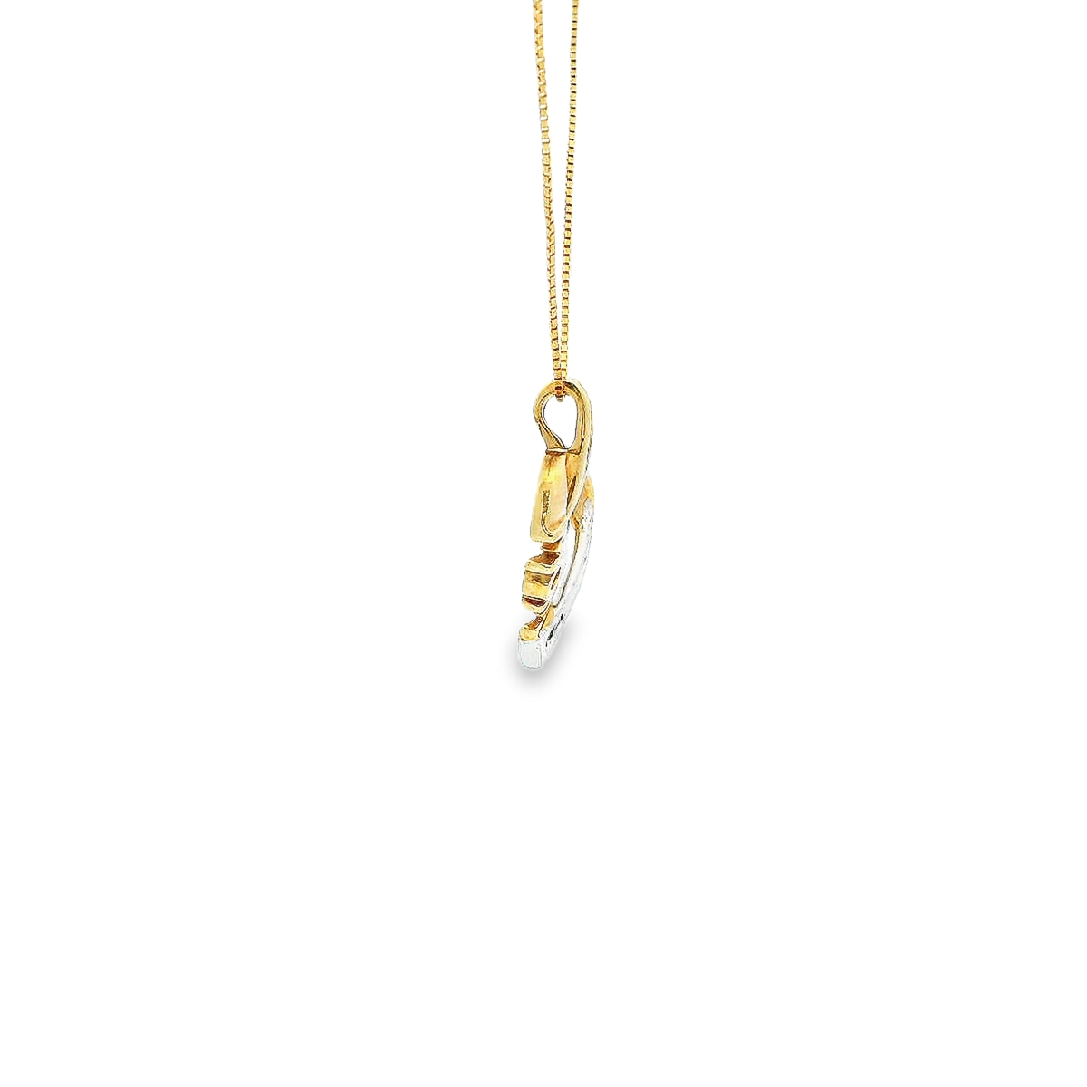 10K HEART DIAMOND PENDANT 0.20CTW 82120 (Pendant+Necklace)