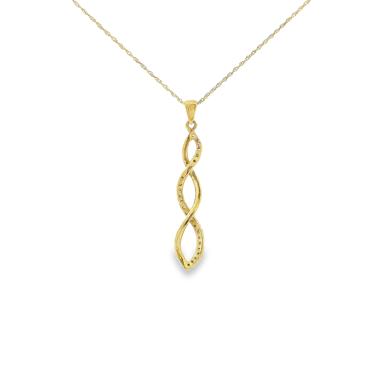 10K DIAMOND PENDANT 0.10CTW 82100 (Pendant+Necklace)