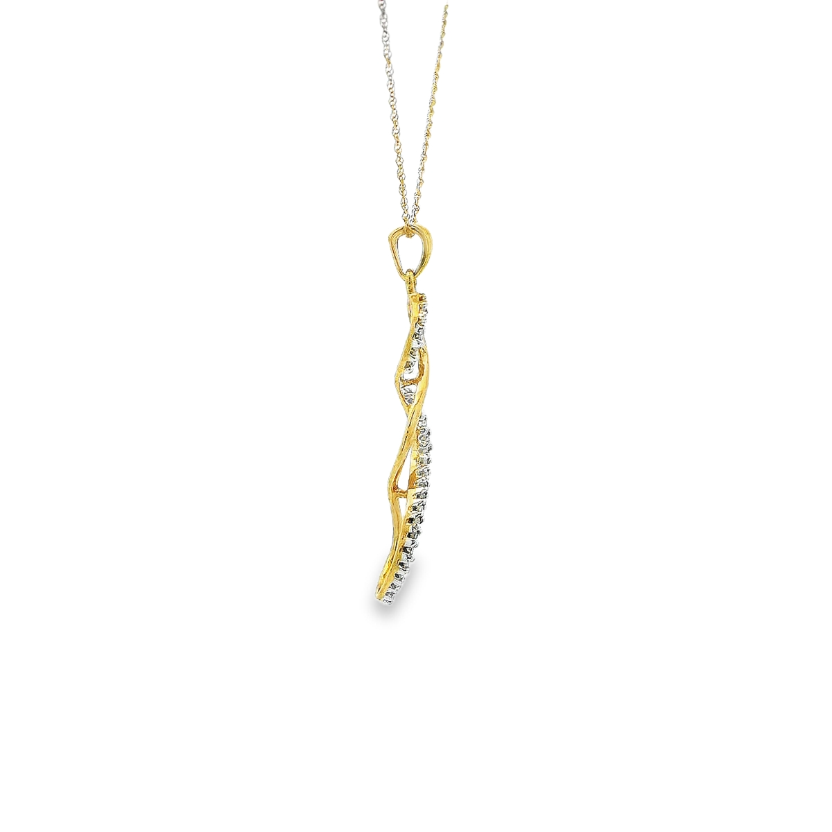 10K DIAMOND PENDANT 0.10CTW 82100 (Pendant+Necklace)