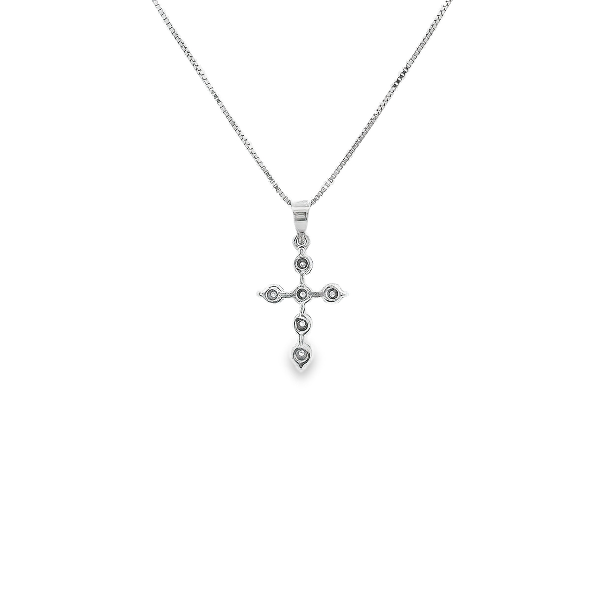 10K DIA CROSS 82100 0.10 - 0.25CTW (Pendant+Necklace)