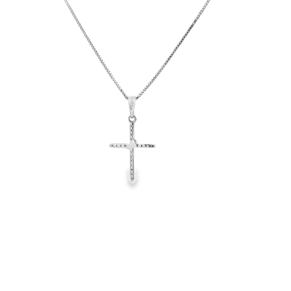 10K DIA CROSS 82100 0.10 - 0.25CTW (Pendant+Necklace)