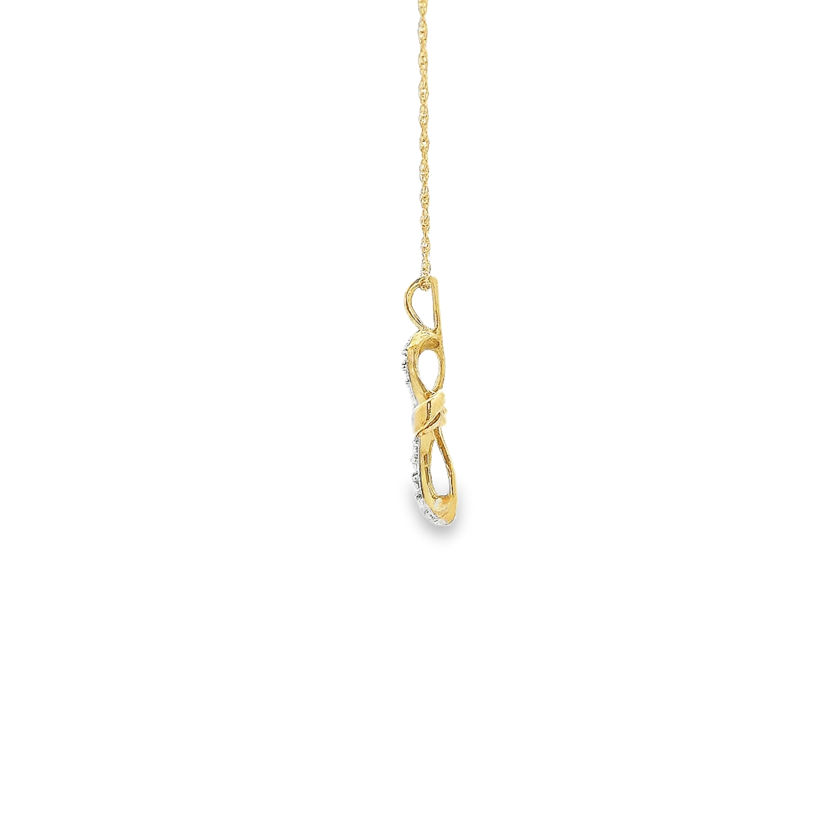 10K DIA CROSS 82100 0.10 - 0.25CTW (Pendant+Necklace)