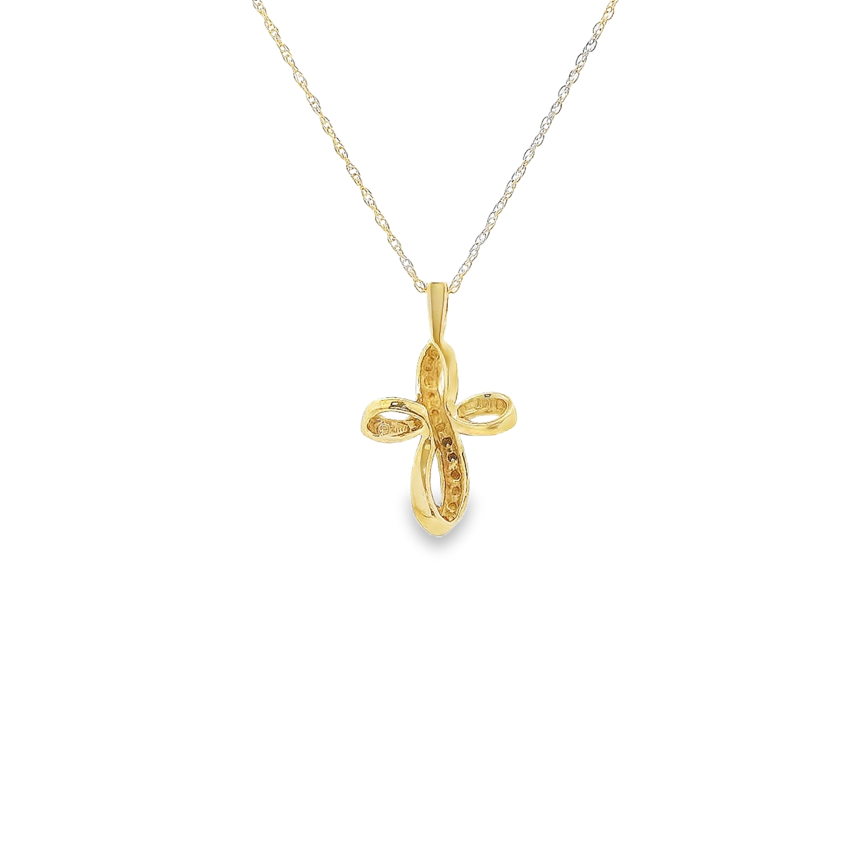 10K DIA CROSS 82100 0.10 - 0.25CTW (Pendant+Necklace)