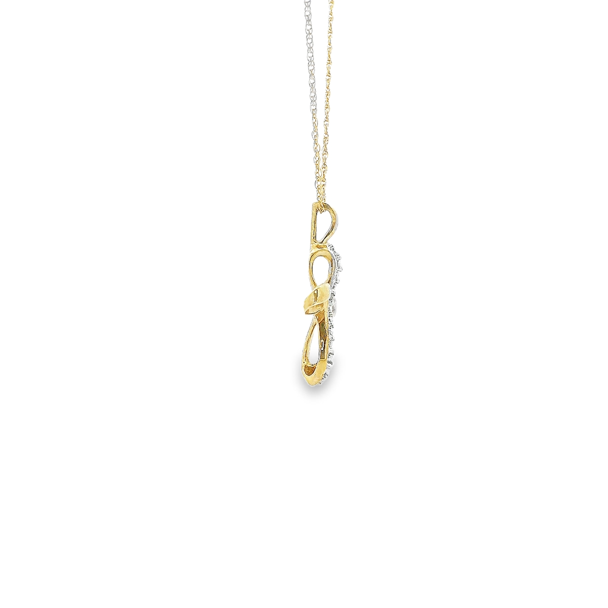 10K DIA CROSS 82100 0.10 - 0.25CTW (Pendant+Necklace)