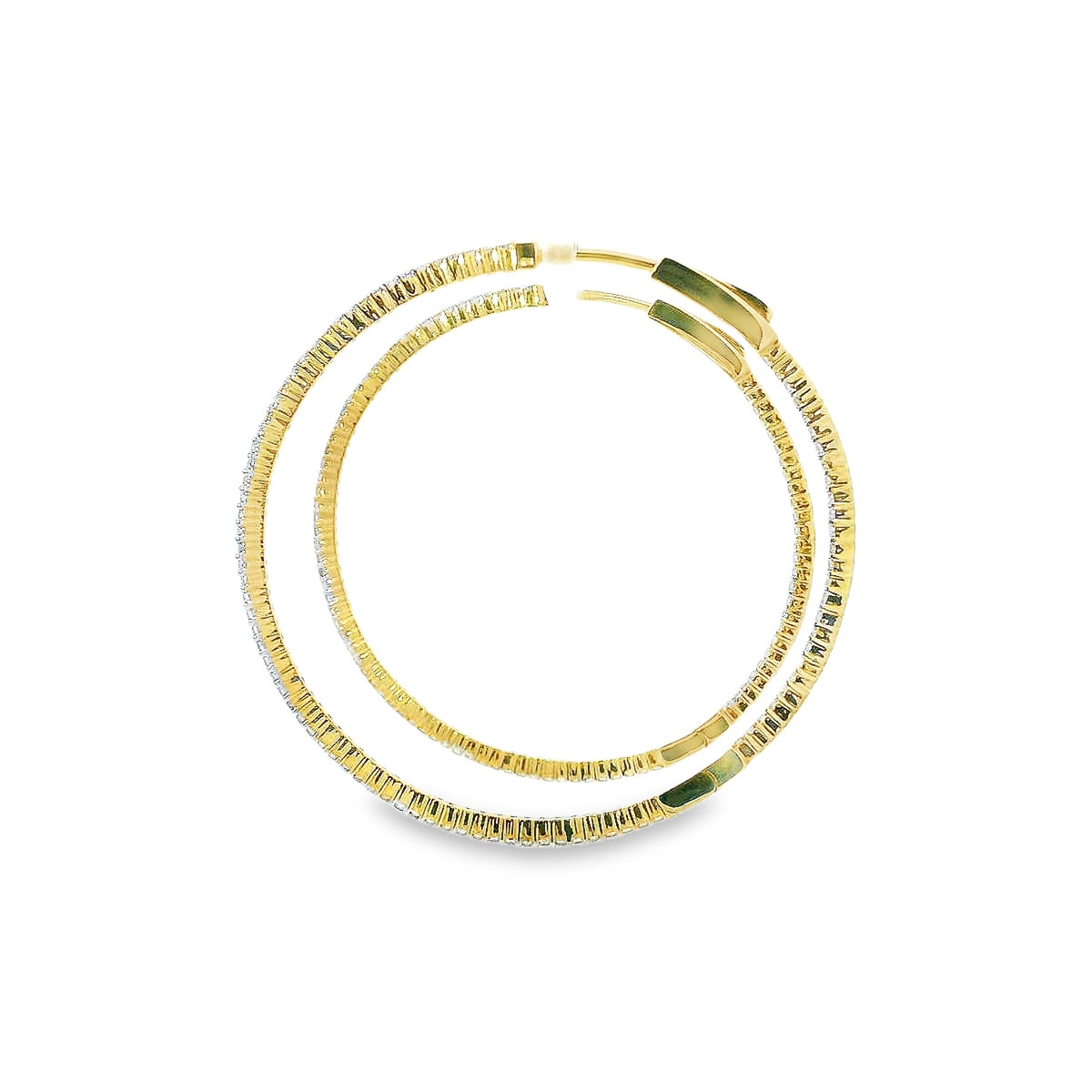 14K DIAMOND HOOPS 1.35CTW 821130