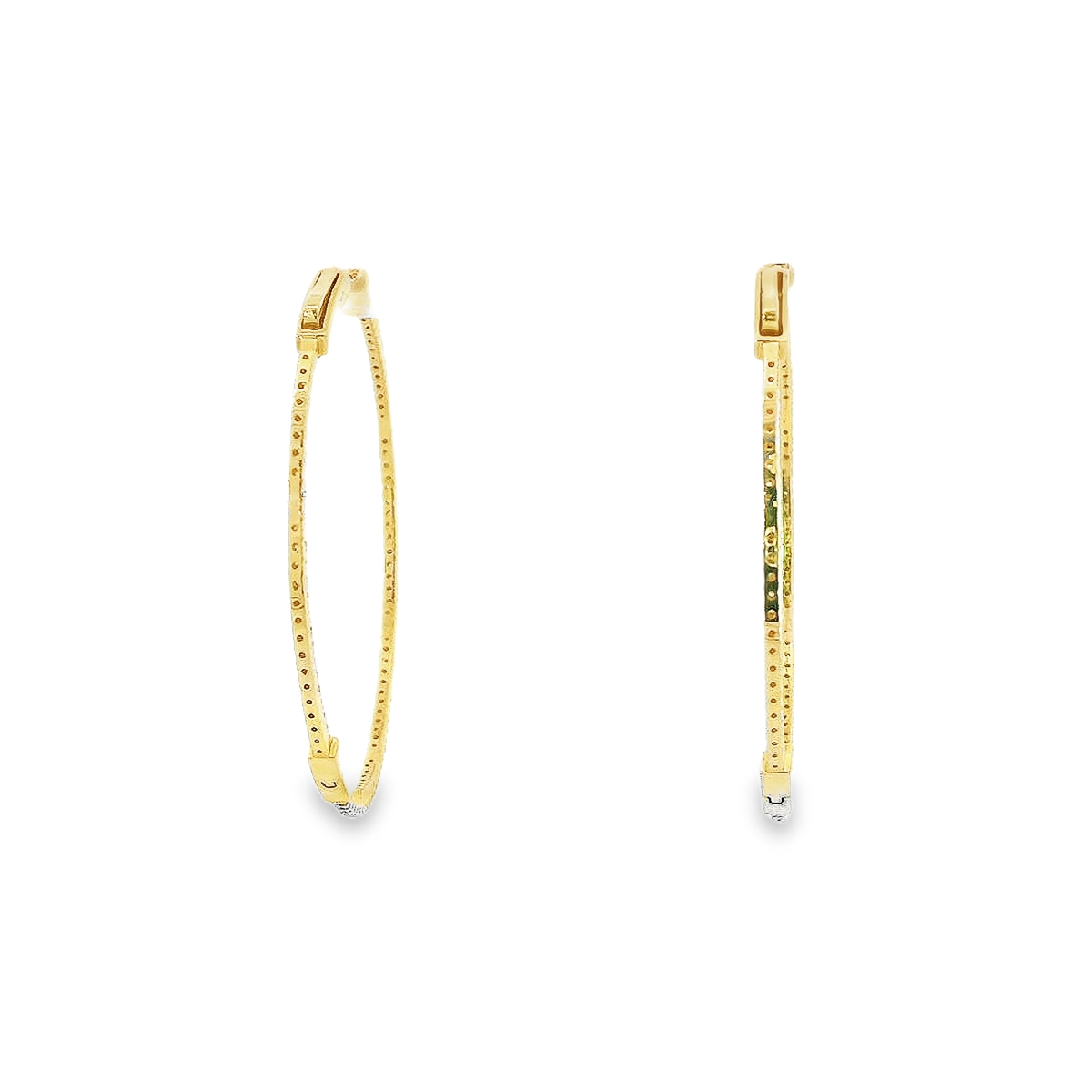 14K DIAMOND HOOPS 1.35CTW 821130