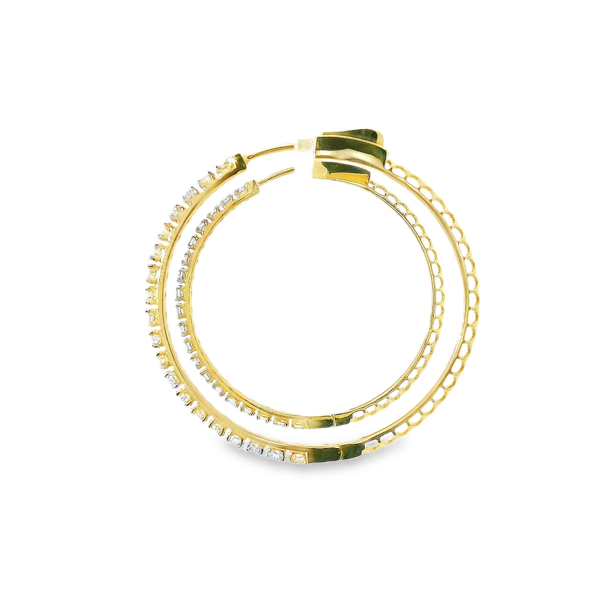 14K DIAMOND HOOPS 1.50CTW 821330