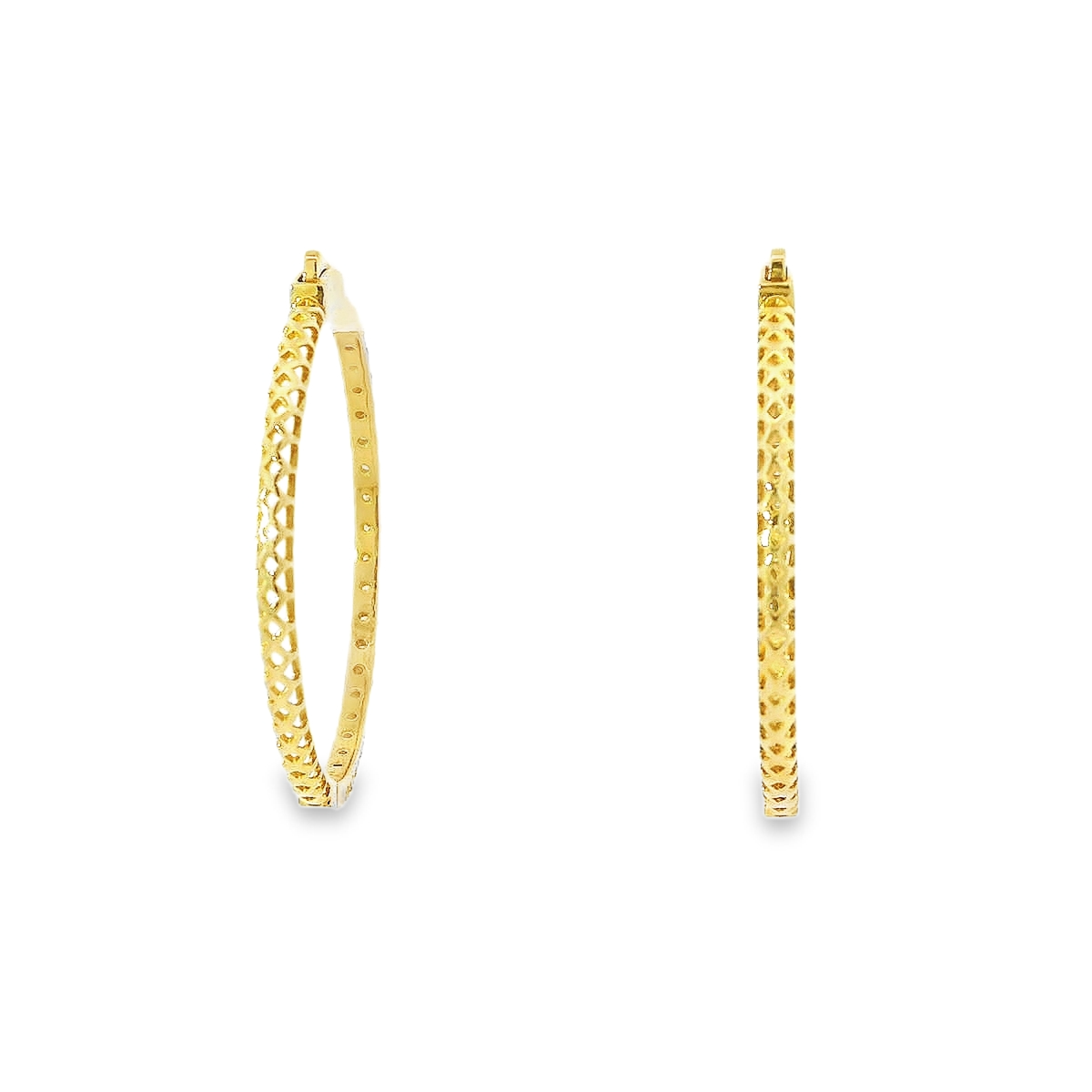 14K DIAMOND HOOPS 1.50CTW 821330