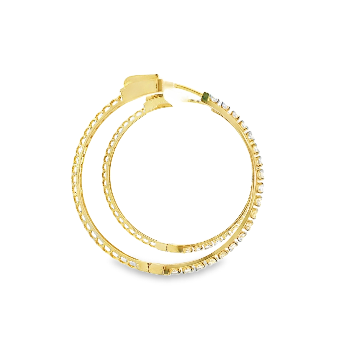 14K DIAMOND HOOPS 1.50CTW 821330