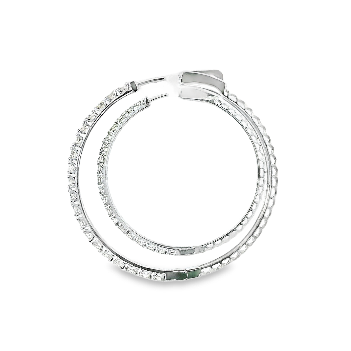 14K DIAMOND HOOPS 1.35CTW 821250