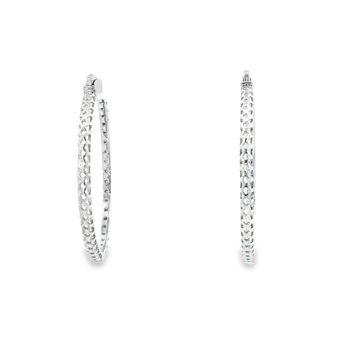 14K DIAMOND HOOPS 1.35CTW 821250