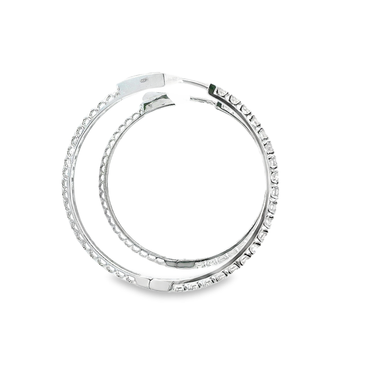 14K DIAMOND HOOPS 1.35CTW 821250