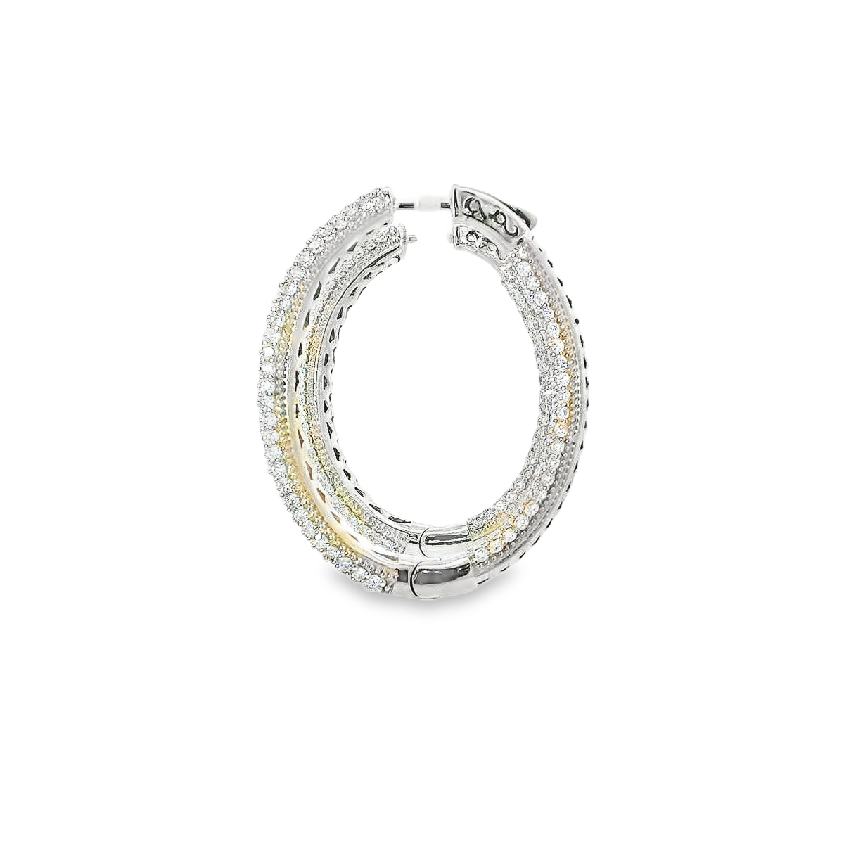 10K DIAMOND HOOPS 4.00CTW 821600
