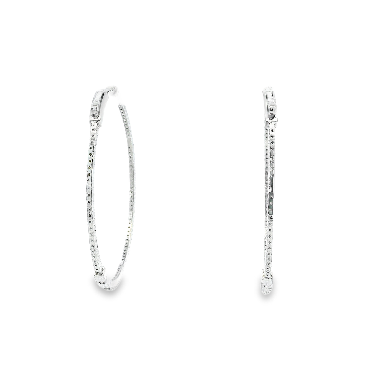 14K DIAMOND HOOPS 1.35CTW 821130
