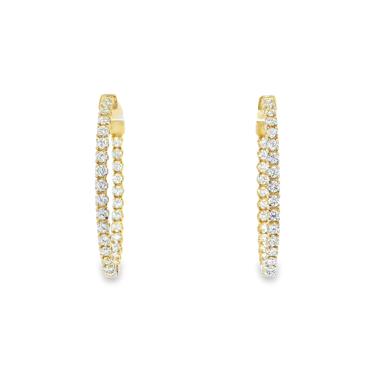 10K DIAMOND HOOPS 3.53CTW 822300
