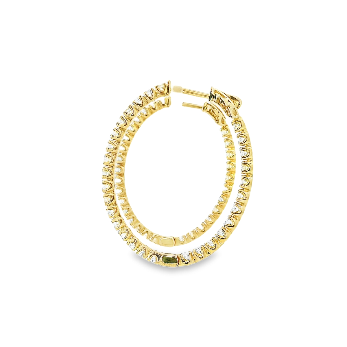 10K DIAMOND HOOPS 3.53CTW 822300