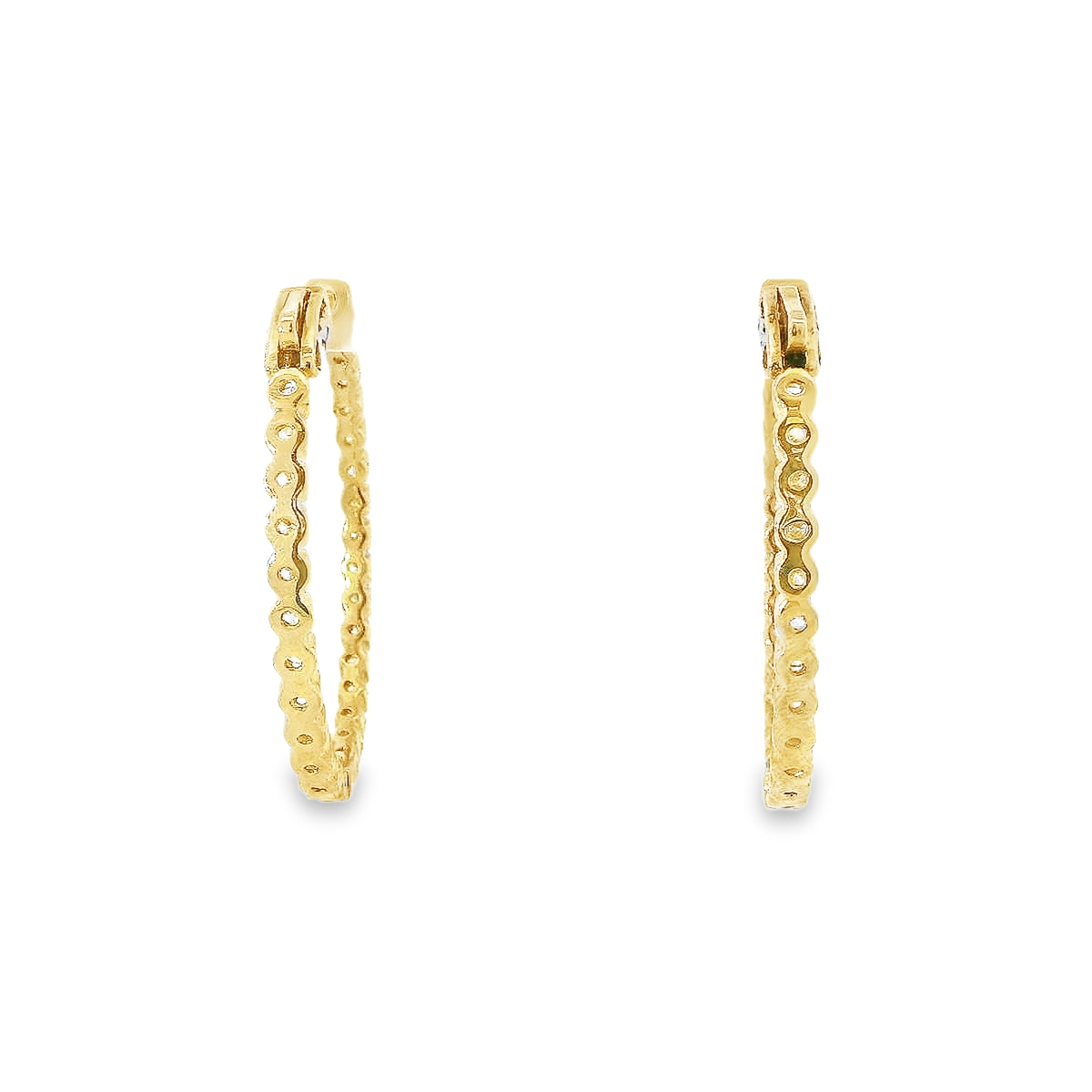 10K DIAMOND HOOPS 3.53CTW 822300